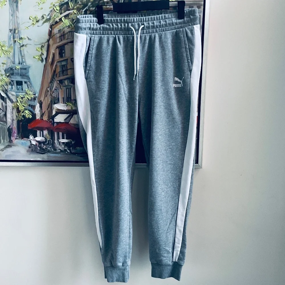 Puma Iconic T7 Grey Heather Track Pants - Picture 3 of 6
